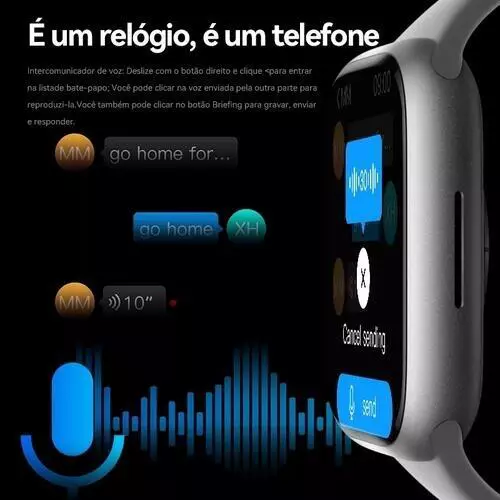 Smartwatch LaxasFit Mini 10 41mm 8 Pulseira Serie 10 Lançamento - Imagem 3