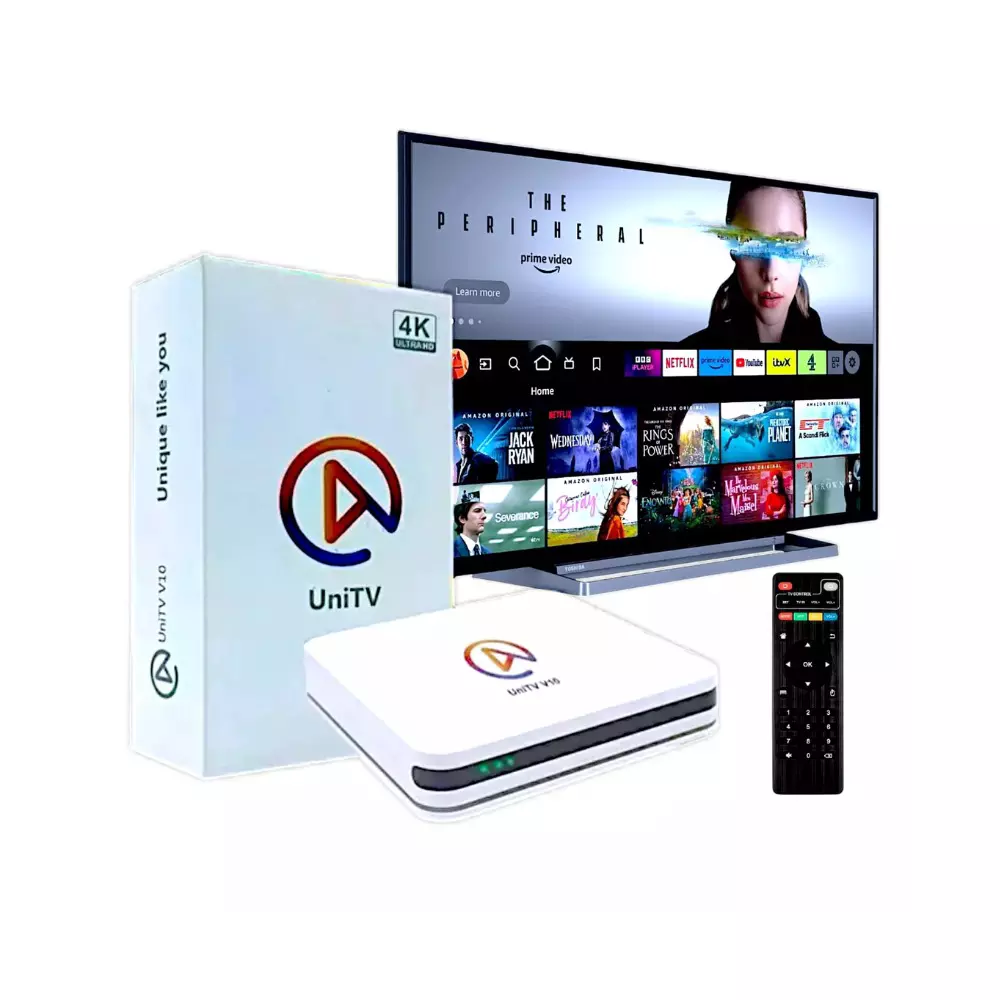 UniTV V10 4K Full HD tv box canais liberado