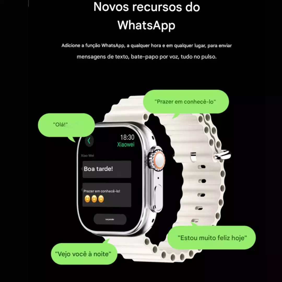 Smartwatch Microwear Ultra 4 Mini 1GB Série 11 Responde Whatsapp - Imagem 8
