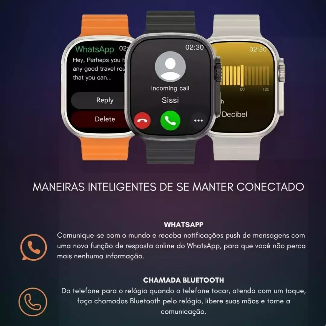 Smartwatch Microwear Ultra 4 Mini 1GB Série 11 Responde Whatsapp - Imagem 4