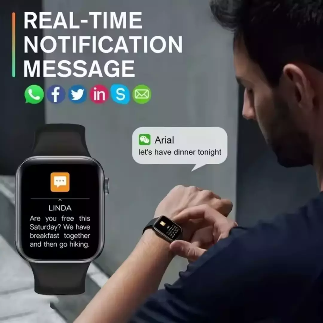 Smartwatch LaxasFit Mini 10 41mm 8 Pulseira Serie 10 Lançamento - Imagem 4