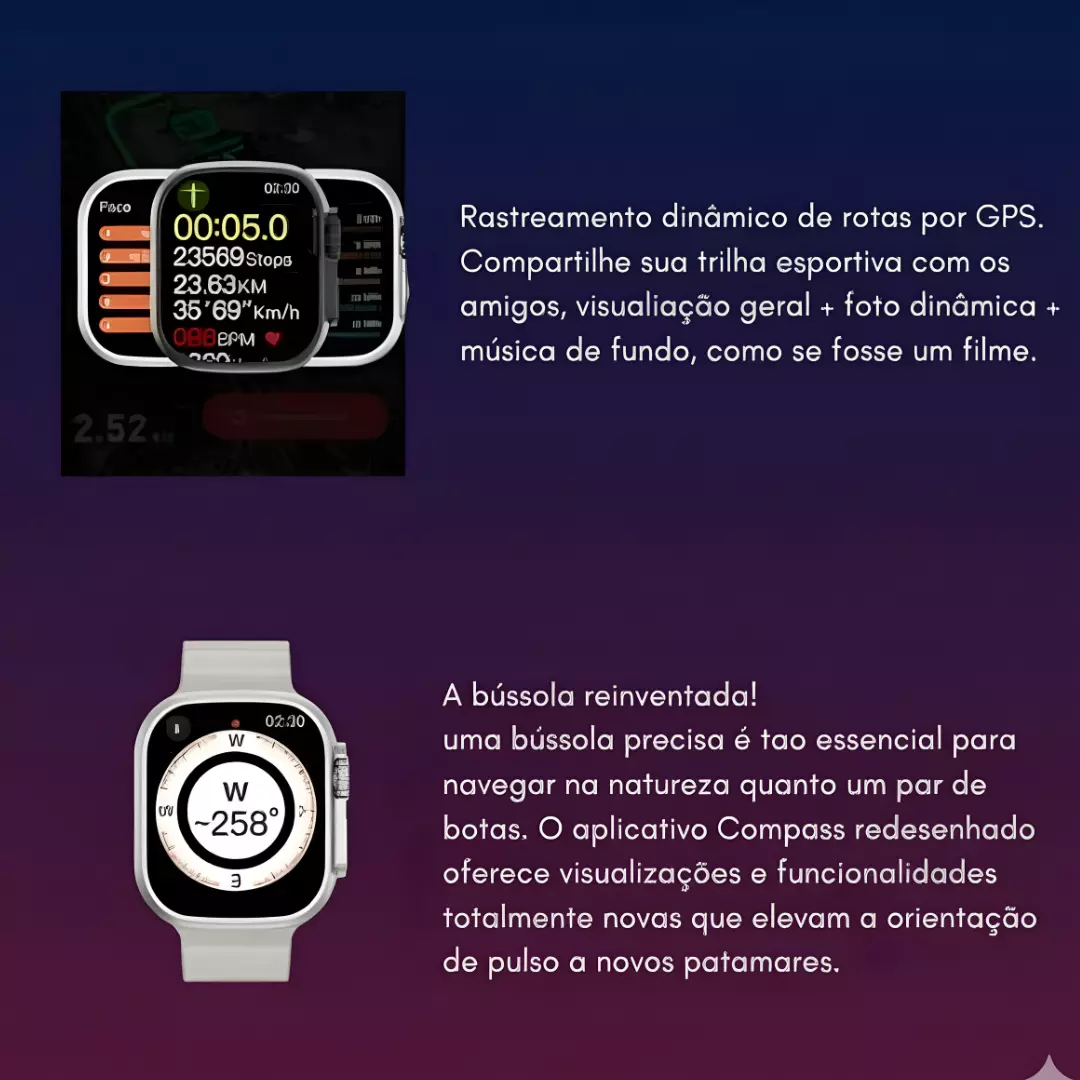 Smartwatch Microwear Ultra 4 Mini 1GB Série 11 Responde Whatsapp - Imagem 6