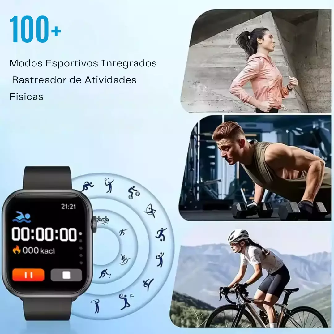 Smartwatch Lefun Health S10 Serie 10 Faz Chamadas - Imagem 7