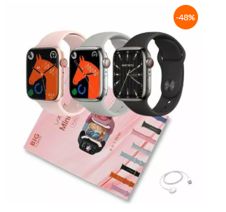Smartwatch LaxasFit Mini 10 41mm 8 Pulseira Serie 10 Lançamento - Imagem 5