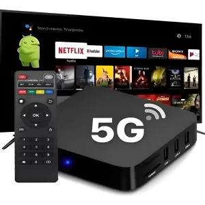 Tv Box Youtube Netflix Play Wi-fi 5g Smart Pro 4k Cor Preto