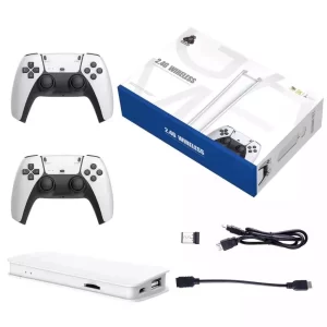 Game Stick M15 Pro 4K Mais de 30.000 Jogos 2 Controles Sem Fio Original
