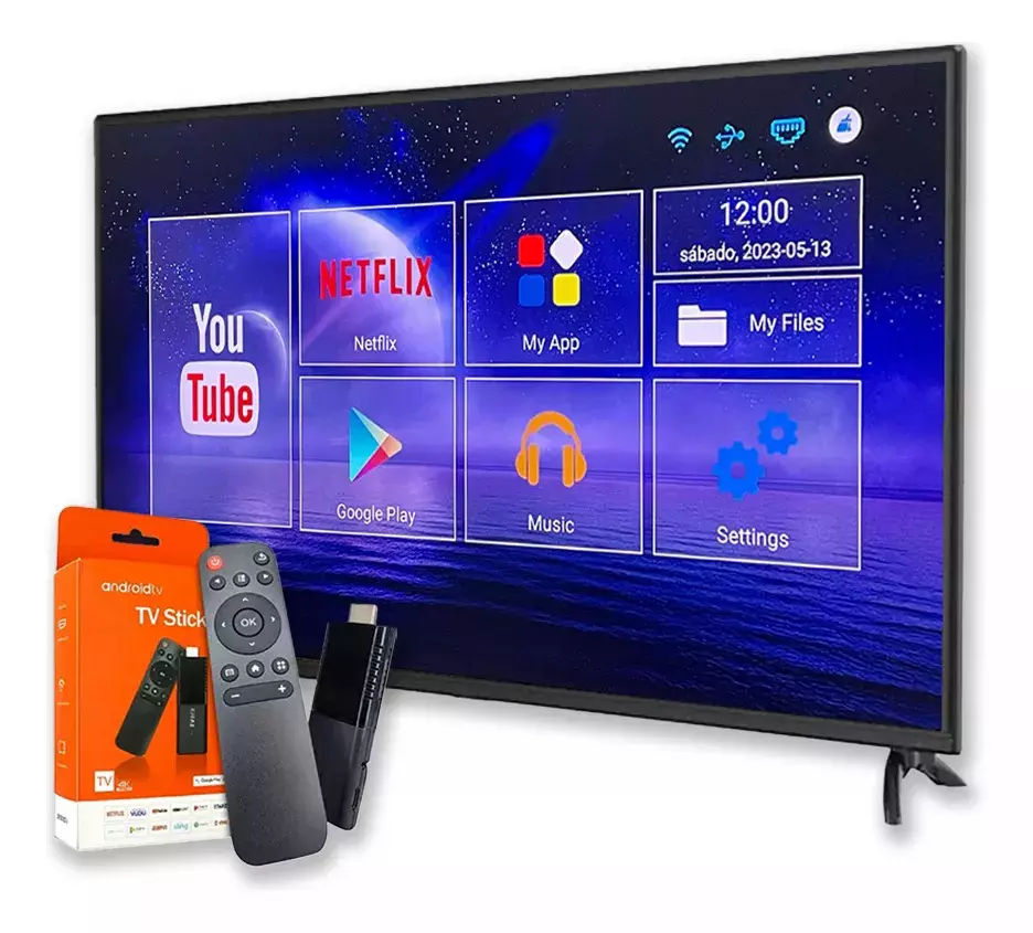 Android Tv Stick 4K Full HD Wi-fi Hdmi Clone - Imagem 3