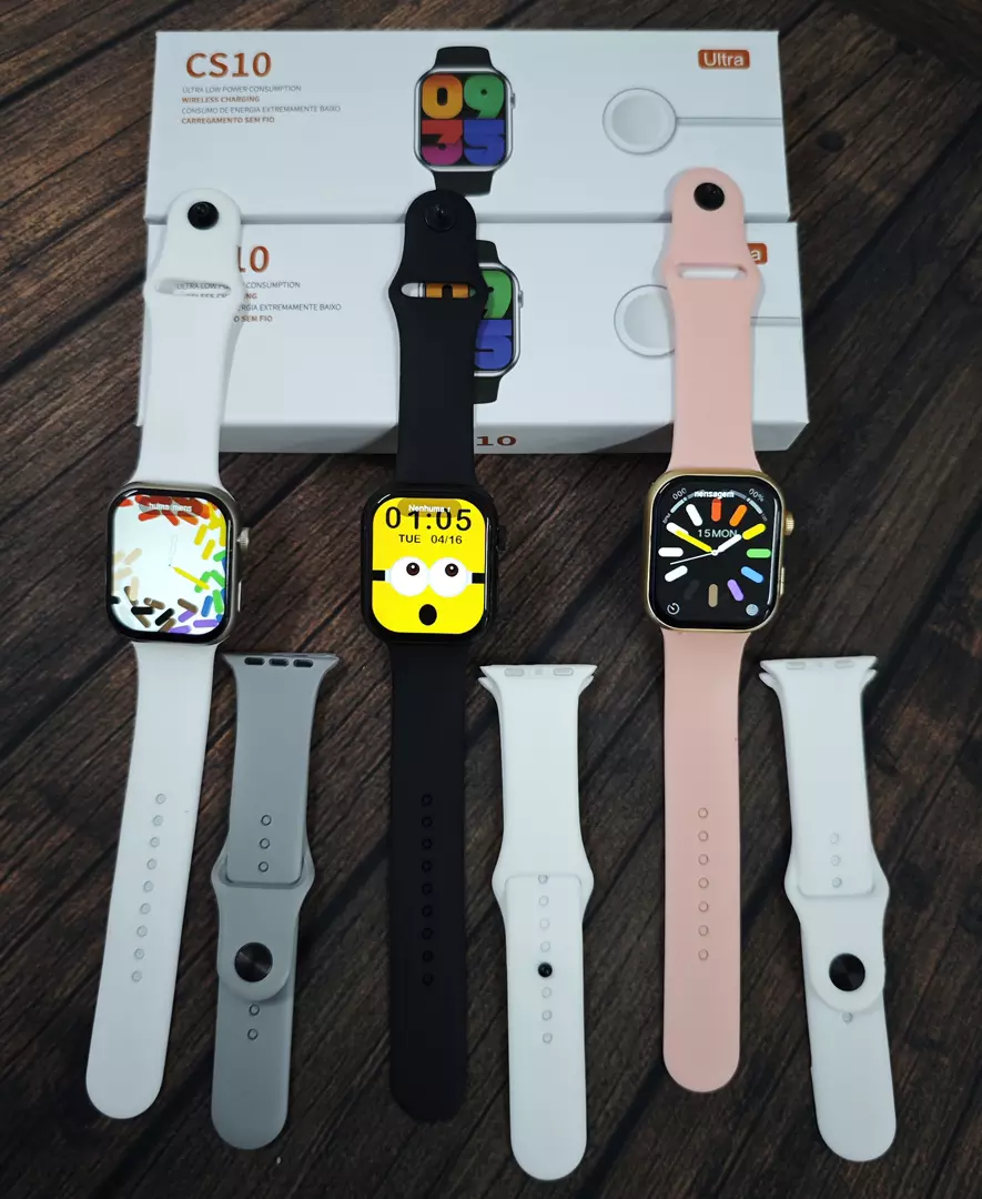 Smartwatch CS10 47mm Serie 10 NFC Jogos Pulseira Extra Lançamento - Imagem 2
