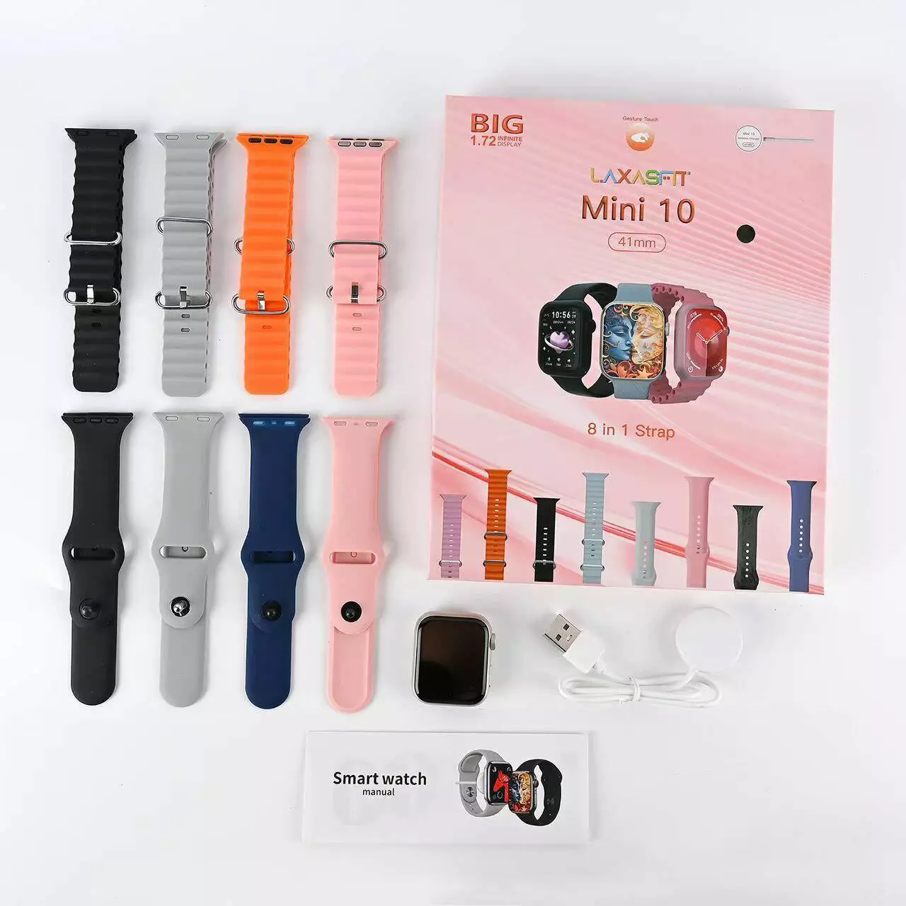 Smartwatch LaxasFit Mini 10 41mm 8 Pulseira Serie 10 Lançamento - Imagem 6
