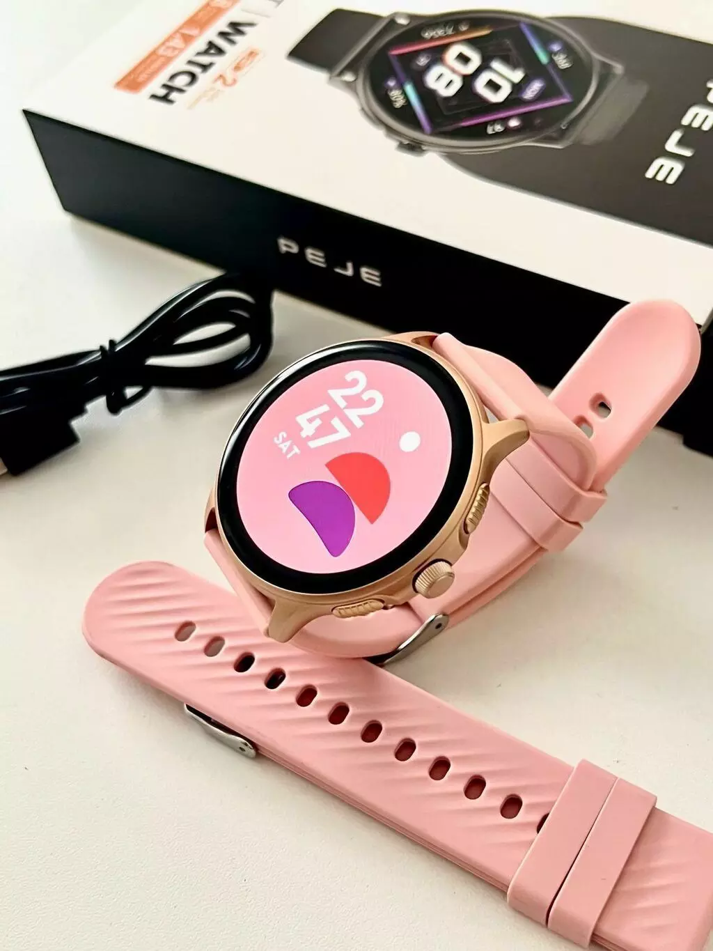 Smartwatch Peje ZW08 A Prova D'água Amoled Pulseira Extra - Imagem 4