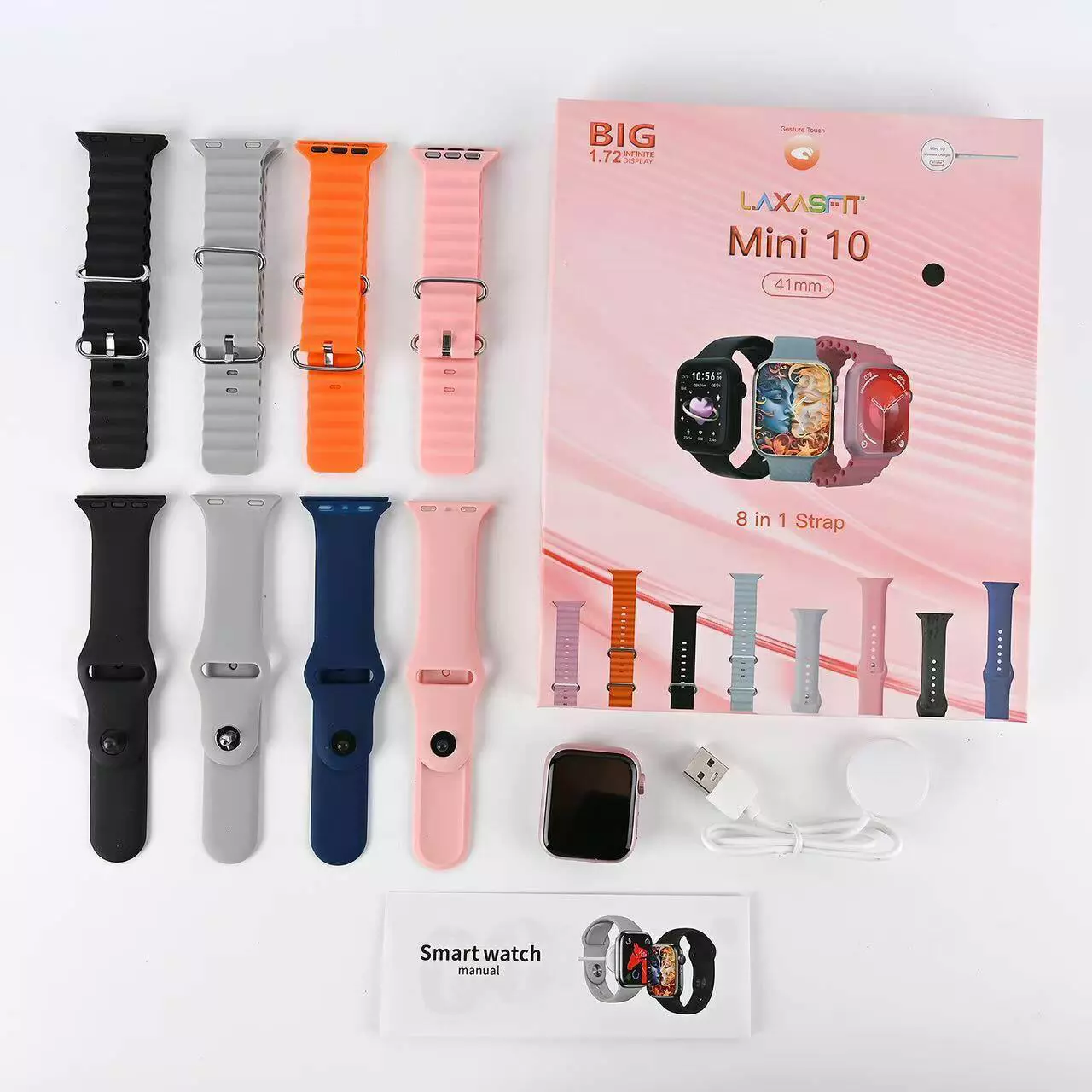 Smartwatch LaxasFit Mini 10 41mm 8 Pulseira Serie 10 Lançamento - Imagem 8