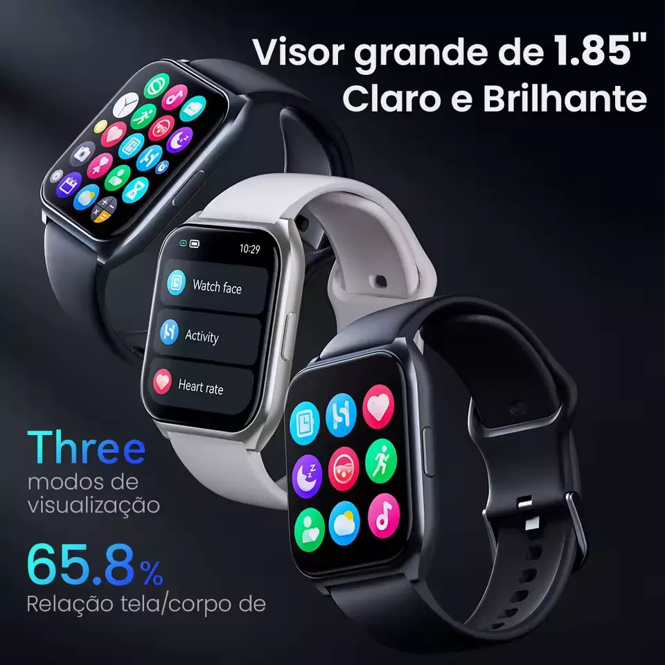 Smartwatch Xiaomi Haylou Watch 2 A Prova Dagua original - Imagem 8