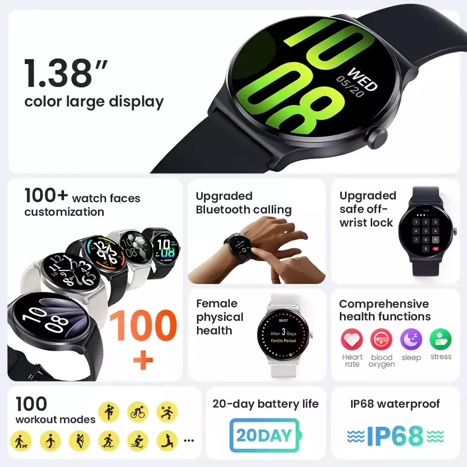 Smartwatch Xiaomi Haylou Solar Lite A Prova Dagua original - Imagem 12