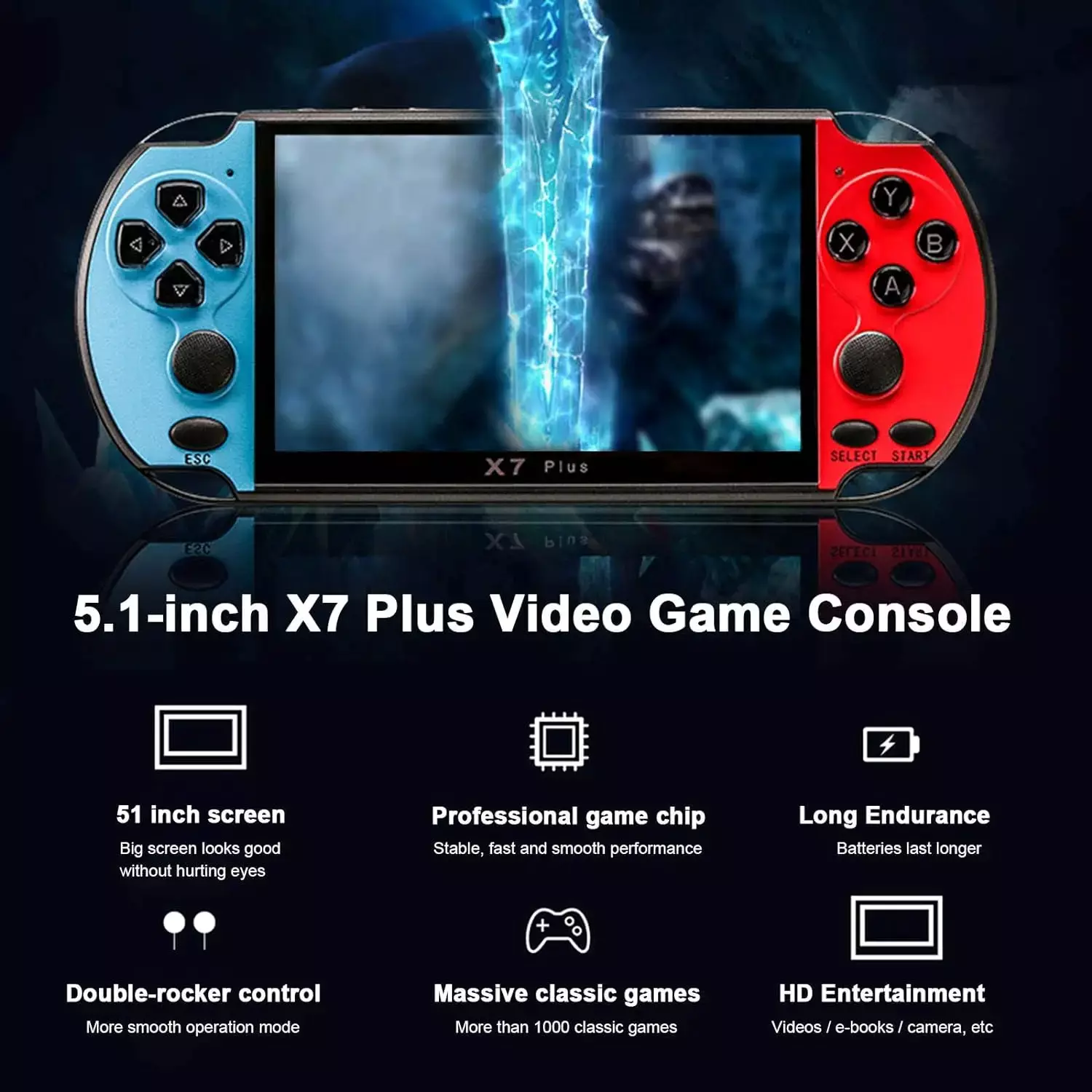 Game Portatil Eony 4.8 Jogos Retrô Clássico - Imagem 7