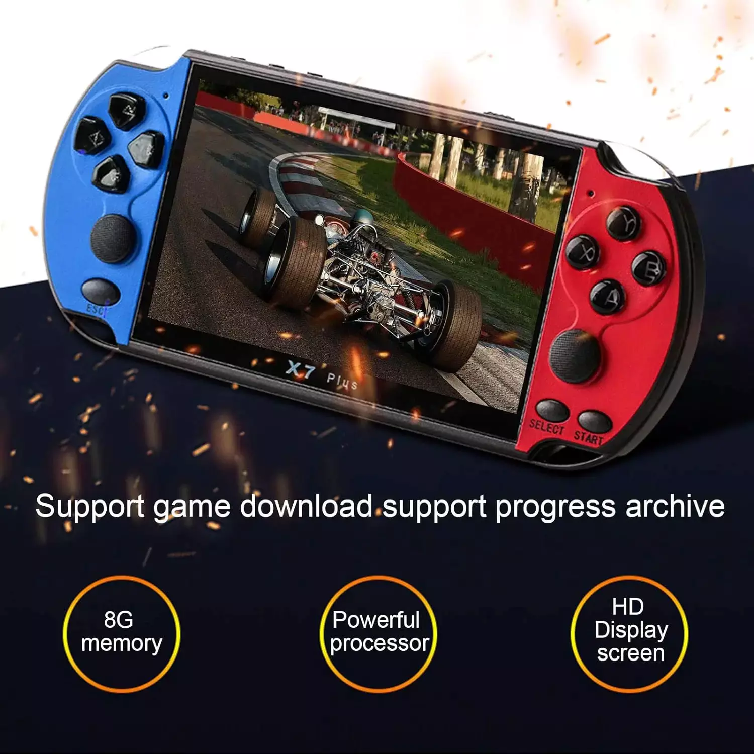 Game Portatil Eony 4.8 Jogos Retrô Clássico - Imagem 8