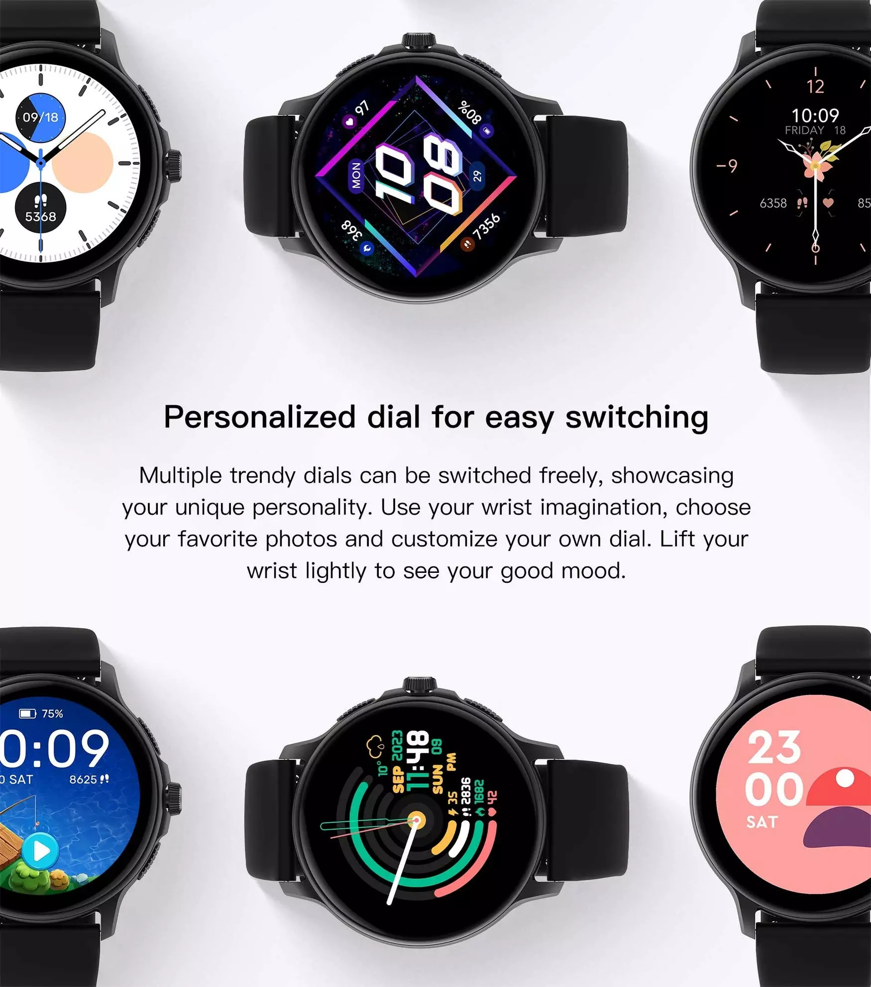 Smartwatch Peje ZW08 A Prova D'água Amoled Pulseira Extra - Imagem 9
