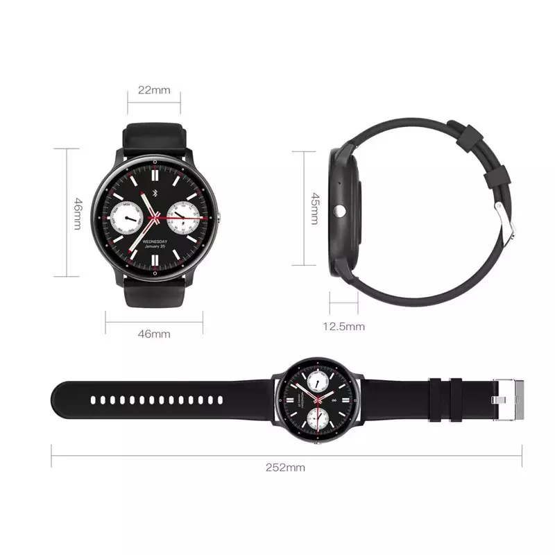 Smartwatch Peje ZW02 Pro A Prova D'água Amoled Pulseira Extra - Imagem 14